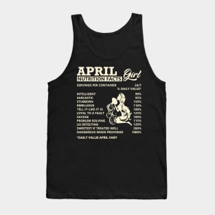 April Girl Nutrition Facts Servings Per Container Tank Top